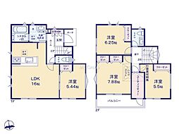 綾瀬市蓼川2丁目2期 新築戸建 全2棟 1号棟