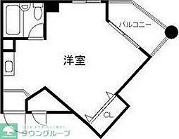 リブマックスエンジェル ワンルームの間取図画像