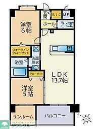 （仮称）麦野2丁目ビル 101 1階2SLDKの間取り