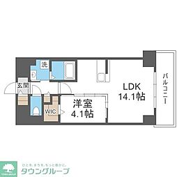 博多グランドレジデンス 1LDKの間取図画像