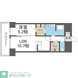 博多グランドレジデンス 1LDKの間取図画像