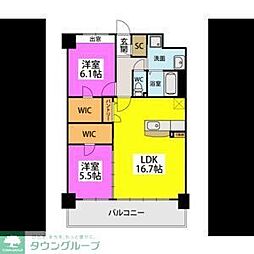 間取図画像 2LDK