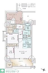 ザ・サンメゾン大濠公園 2LDKの間取図画像