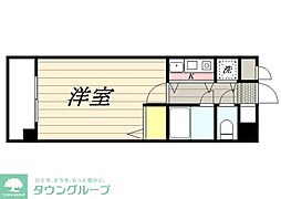 ロイヤル香椎 1Kの間取図画像