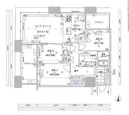 アイランドシティオーシャン&フォレストタワーレジデンスウエスト棟 3LDKの間取図画像