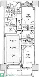 MJR六本松 2LDKの間取図画像