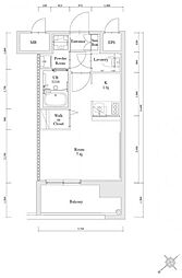 エンクレスト博多駅南FIT 1Kの間取図画像