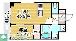 マルコビル平尾 1LDKの間取図画像
