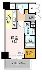 ウェルブライト博多ステーション 1Kの間取図画像