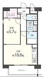 サクラート駅南 1LDKの間取図画像