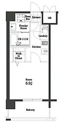 エンクレスト天神MODE 1Kの間取図画像