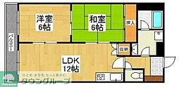 ウイズワン空港南 2LDKの間取図画像