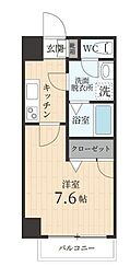グランデゥール住吉壱番館 1Kの間取図画像