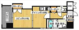 サンネストピア箱崎駅前 1DKの間取図画像