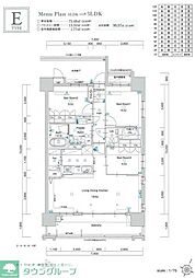 サンパーク博多那珂グラッセ 3LDKの間取図画像