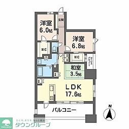 Nudgeone.照葉 3LDKの間取図画像
