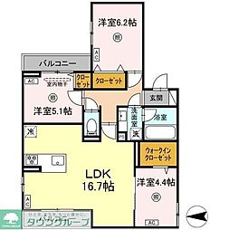 トリシア長丘 2階