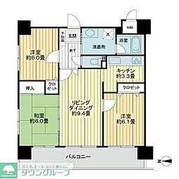 ライオンズプラザ大濠公園 3LDKの間取図画像