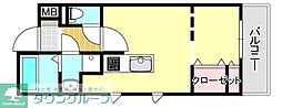 Branche薬院大通 1LDKの間取図画像