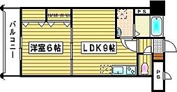 ROYAL神屋71 1LDKの間取図画像