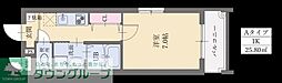 ライフフィールド諸岡 1Kの間取図画像