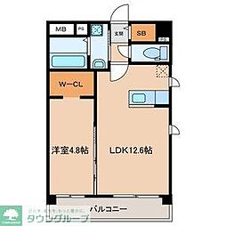 WISTERIA SUITE 1LDKの間取図画像