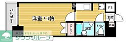 リファレンス県庁口 1Kの間取図画像