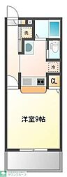 クラウンズワン箱崎 1Kの間取図画像