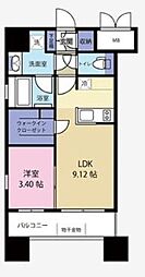 HSK博多ステーション 1LDKの間取図画像