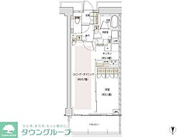 ザ・パークハウス福岡タワーズEAST 1LDKの間取図画像