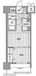エンクレスト大橋 2Kの間取図画像