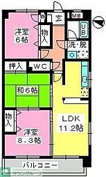 ルミエール諸岡 3LDKの間取図画像