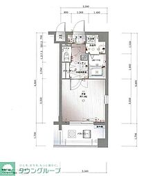 サヴォイファイブウェイズ 1Kの間取図画像