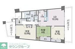 アイランドシティインフィニガーデンE棟 3LDKの間取図画像