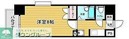リファレンス駅南 1Kの間取図画像