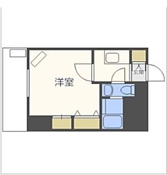 サヴォイザ・ティファナ 1Kの間取図画像