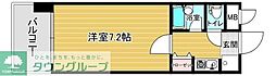 リファレンス東公園2 1Kの間取図画像