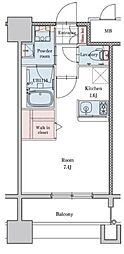 エンクレストベイサイド通り 1Kの間取図画像