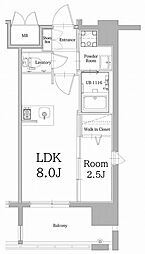 エンクレスト大手門GLOW 1LDKの間取図画像