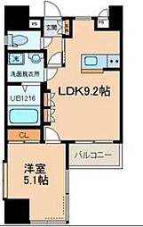 メゾンドばんらい博多 1LDKの間取図画像