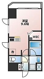 JR鹿児島本線 博多駅 徒歩18分の賃貸マンション 9階ワンルームの間取り