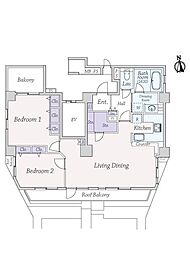 間取図画像 2LDK