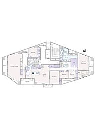 高輪シティハウス 5SLDKの間取図画像