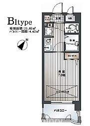 ライオンズマンション平尾第2 1Kの間取図画像