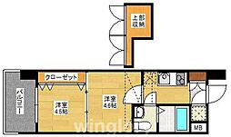 オリエントビルNo.46V-PROJECT2100 2Kの間取図画像