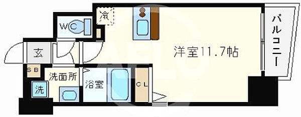 アクアプレイス南堀江 ｜大阪府大阪市西区南堀江1丁目(賃貸マンション1R・2階・28.61㎡)の写真 その2