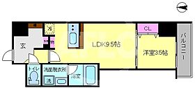 クロスレジデンス阿波座  ｜ 大阪府大阪市西区西本町3丁目（賃貸マンション1LDK・8階・34.77㎡） その2