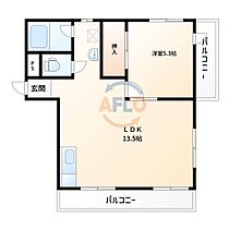 サンハイツ市岡 401 ｜ 大阪府大阪市港区市岡1丁目（賃貸マンション1LDK・4階・41.71㎡） その2