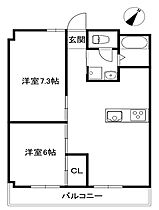 フローラ上沢  ｜ 兵庫県神戸市兵庫区下沢通7丁目（賃貸マンション2LDK・2階・50.08㎡） その2