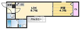 エステイトE泉大津 303 ｜ 大阪府泉大津市菅原町11-15（賃貸アパート1LDK・3階・32.60㎡） その2